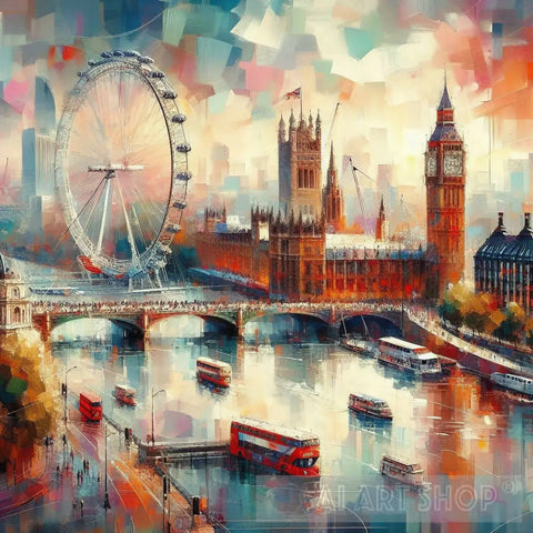 London Stunning View Abstract Ai Art