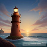 Lonely Lighthouse Keeper With A Supernatural Companion Architecture Ai Art