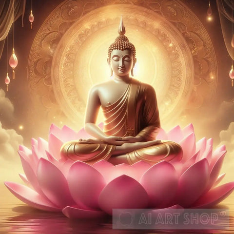 Lord Buddha Ai Artwork