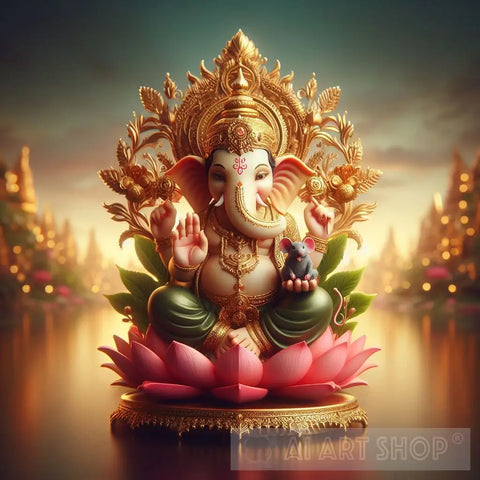 Lord Ganesha Ai Artwork