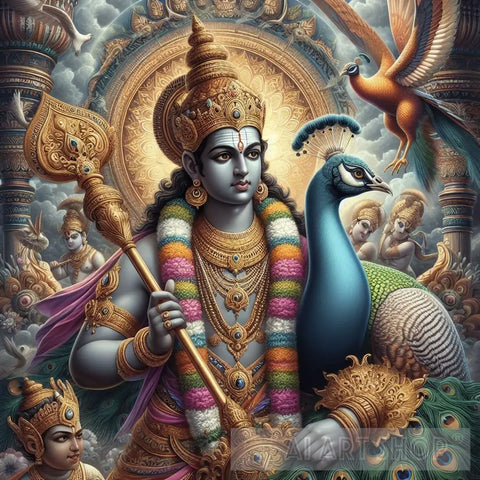 Lord Murugan Ai Artwork