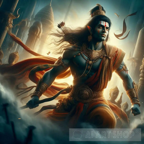 Lord Rama Ai Artwork