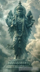 Lord Vishnu Sculpture Ai Artwork