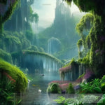 Lost City In The Jungle Landscape Ai Art