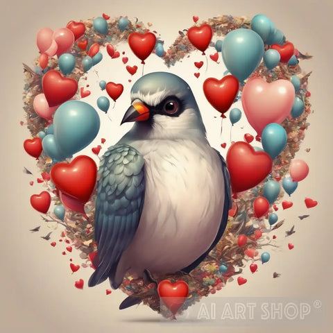 Love Bird Animal Ai Art