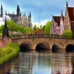 Lovely Bruges Ai Painting