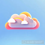 Low Poly Cloud 8 Ai Artwork