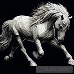 Low Poly Horse Animal Ai Art