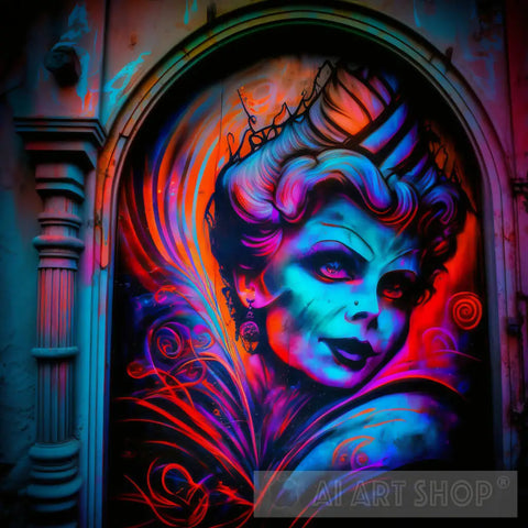 Lucille Ball In Graffiti: Series #4 Ai Painting