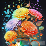 Luminous Pastel Flowers Modern Ai Art