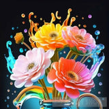 Luminous Pastel Flowers Modern Ai Art