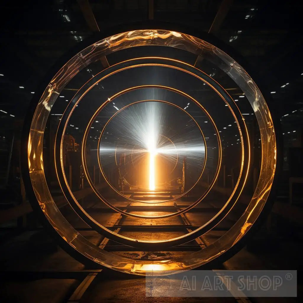 Luminous Portal: A Picture of a Circle with Radiant Light