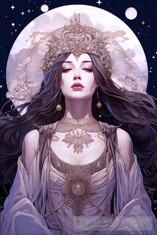 Lunar Queen Ai Painting