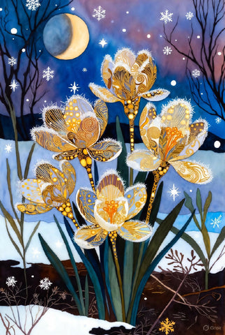 Yellow winter flowers