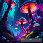 Magic Mushroom Forest Ai Artwork