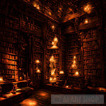 Magical Library Ai Artwork