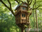 Magical Tree House Ai Artwork