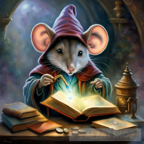 Magician Mouse Animal Ai Art