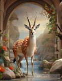 Majestic Guardian Of Enchanted Forest. Animal Ai Art