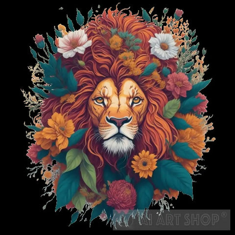 Majestic Lion Ai Artwork