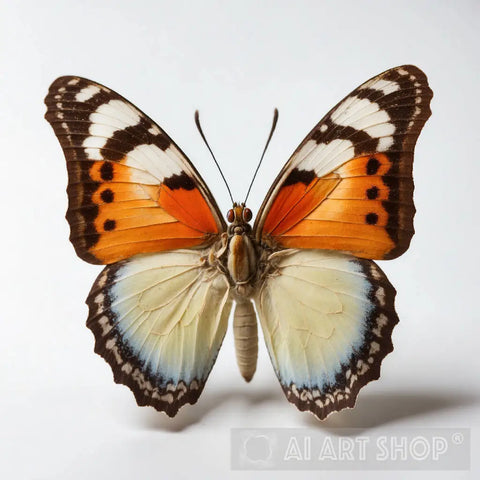 Majestic Wings Butterfly Portrait Nature Ai Art