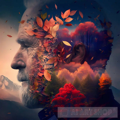 Man As A Part Of Nature Ai Painting