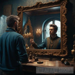 Man Looking In The Mirror Ai Artwork