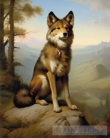 Mans Closest Trail Companion Animal Ai Art