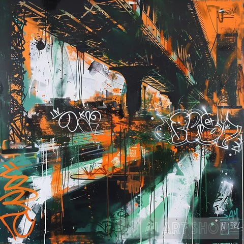 Marginalized Voices Graffiti - Urban Art Street Ai