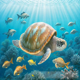 Marine Paradise Fish Turtles Animal Ai Art