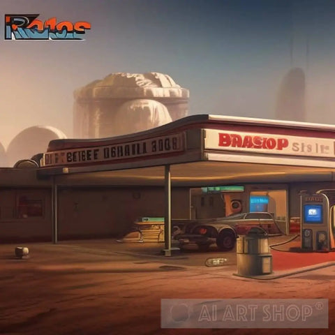 Mars Diner Ai Artwork