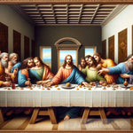 Masterpiece Unveiled: 3D Realistic Rendering Of The Last Supper By Leonardo Da Vinci Ai Artwork