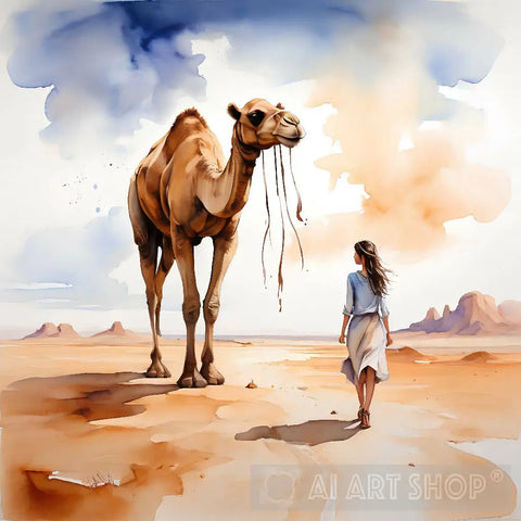 Me And Camel Animal Ai Art