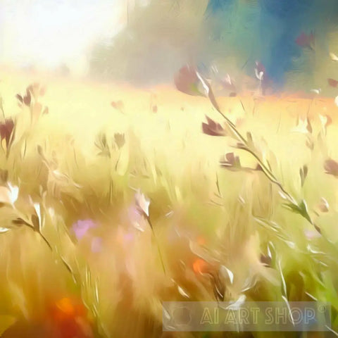 Meadow Serenity Nature Ai Art