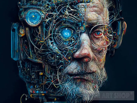 Mechatronic Human Being Ai Artwork