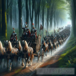 Medieval Royal Cavalcade Ai Artwork