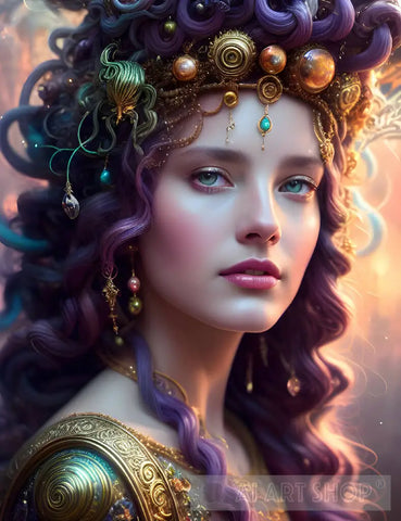 Medusa #04 Portrait Ai Art