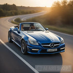 Mercedes Slk55 Amg Driving Along The Open Road In Summer Ai Artwork