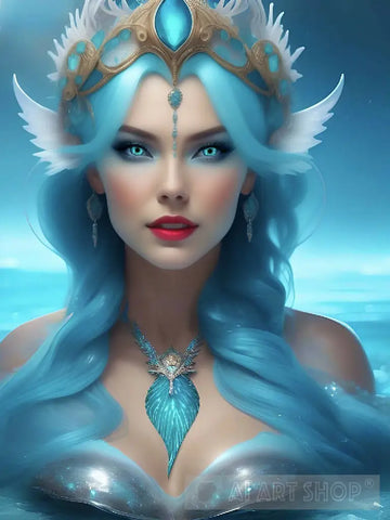 Mermaid Of The Icy Seas Ai Artwork