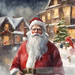 Merry Santa Claus Ai Artwork