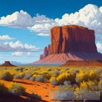 Mesa Landscape Landscape Ai Art