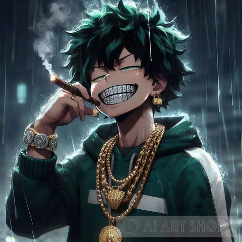 Midoriya Izuku My Hero Academia Ai Artwork