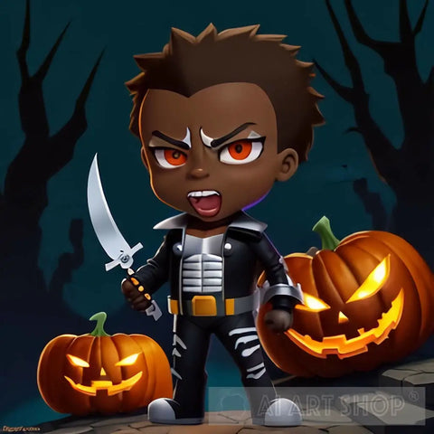 Mini Blade For Halloween Ai Artwork