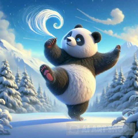 Mini Panda Ai Artwork