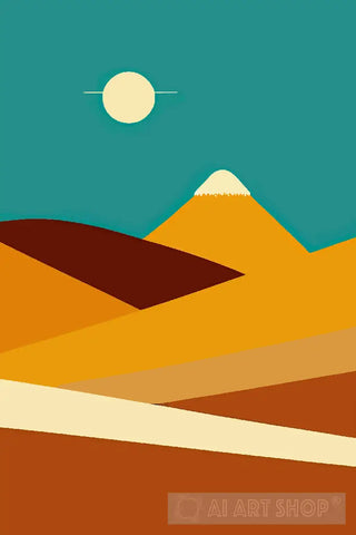 Minimalist Land 3 Landscape Ai Art