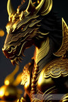 Miraculous Deluxe Gold Dragon Edition Animal Ai Art