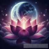 Modern Ai Art - Lunar Lotus Alchemy