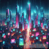 Modern Ai Art - Neon Metropolis