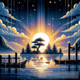 Modern Ai Art - Pixelated Serenity