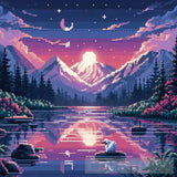 Modern Ai Art - Pixelated Serenity